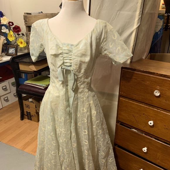 *Wounded bird* Stunning 1950’s Vintage Prom Dress - Picture 1 of 11